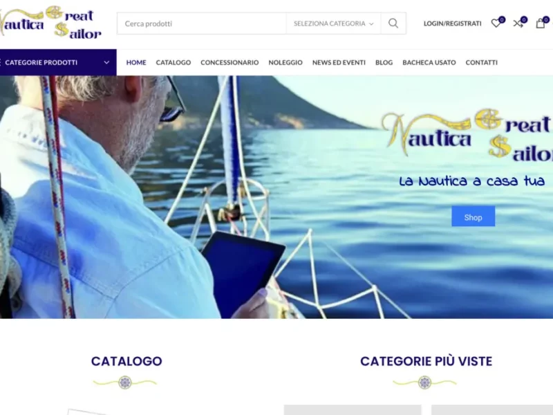 Creazione ecommerce Salerno | Nautica Great Sailor