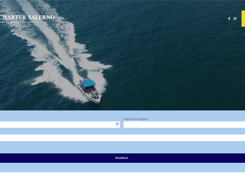 Sito web per noleggio barche Salerno
